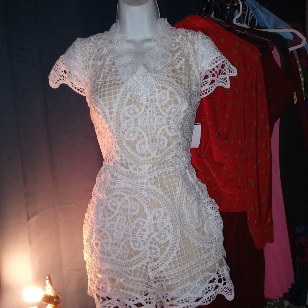 Anytime, Any Lace Romper